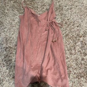 NWT Pink Suede Dress